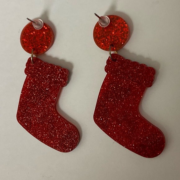 ❤️Christmas Stocking Earrings💚 - Picture 3 of 3